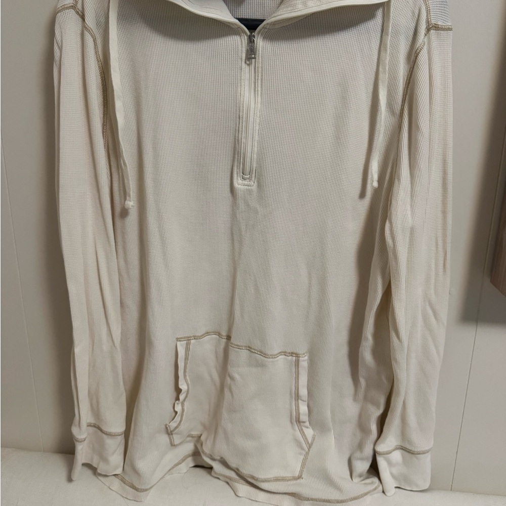 Lauren Ralph Lauren Men's Off-White Zip-Up Sweater